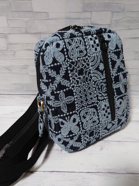forest tile navy ミナペルホネン ボディバッグ リュック