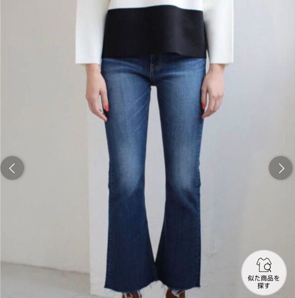【美品】AZUL BY MOUSSY 切りっぱなし フレアデニム M