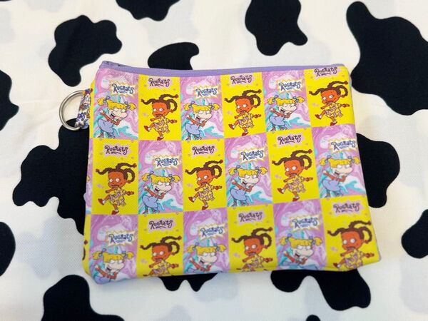 ディズニー アメキャラ キャラクター ラグラッツ ハンドメイド ビンテージシーツ トートバッグ 母子手帳ケース ポーチ 入園グッズ