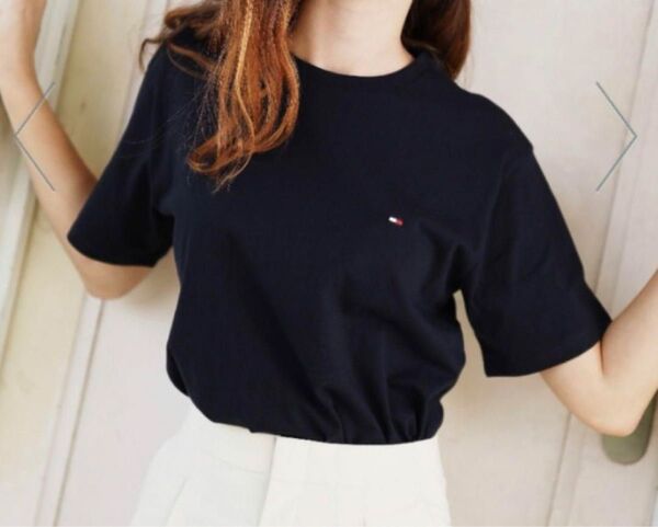トミーヒルフィガー80SリンガーTシャツ 新品未使用品 ネイビ 男女兼用Mサイズ
