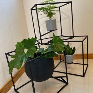 【タイプA】アイアンキューブBOX型鉄製ラック