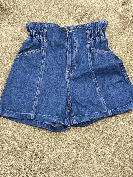 デニムショートパンツ ハイウエスト