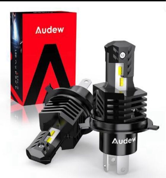 Audew H4 LEDヘッドライト2灯 車用LEDバルブ