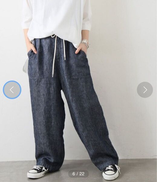 JOURNAL STANDARD LUXE 新品リネンデニム イージーベイカーパンツ
