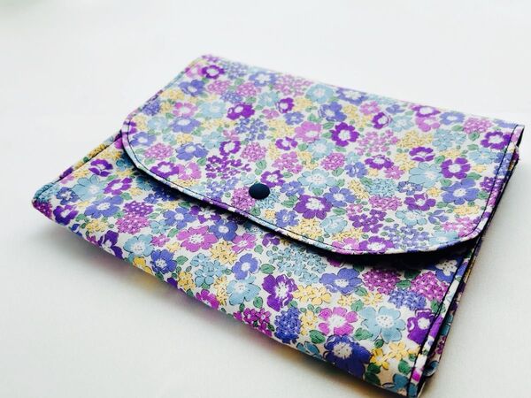 母子手帳ケース お薬手帳ケース ハンドメイド マルチカラー 花柄