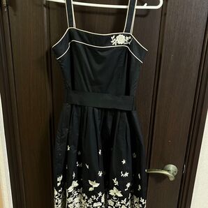 ロイスクレヨン ワンピース Lois CRAYON M ドレス 黒 モノトーン ノースリーブ