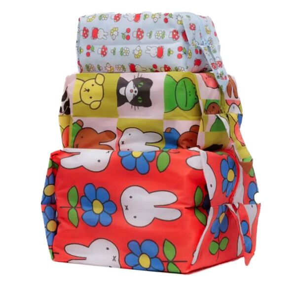 BAGGU ミッフィー 3D Zip Set マチ付き ポーチ 3点セット バグー