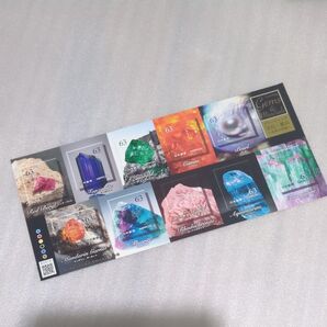 宝石・鉱石 グリーティングカード 63円10枚セット 未使用