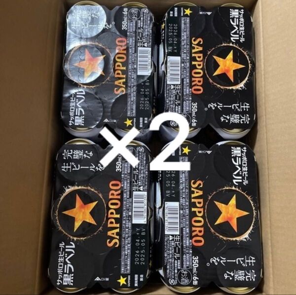 サッポロビール黒ラベル 350ml 48本(2ケース)