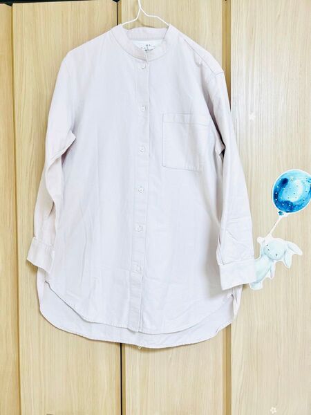 無印良品レディースピンクシャツ 綿100%素材