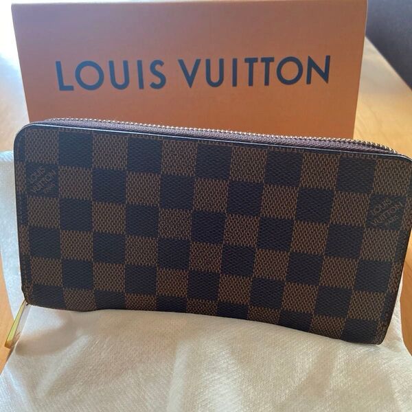 【超美品】 LOUIS VUITTON ルイヴィトン ダミエ 長財布