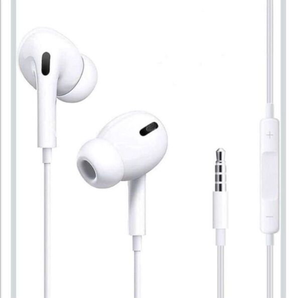 イヤホン 3.5mm 有線イヤフォン Hi-Fi 音質 音量調整 白 有線 ②