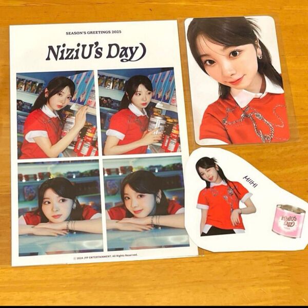 niziu ミイヒ シーグリ フォトカード トレカ ステッカー