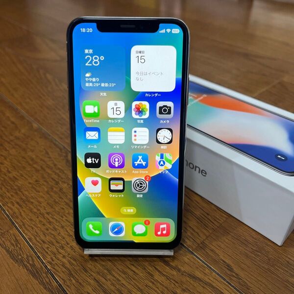 ★極美品★iPhoneX 64GB★スペースグレー★SIMフリー★バッテリー92%★