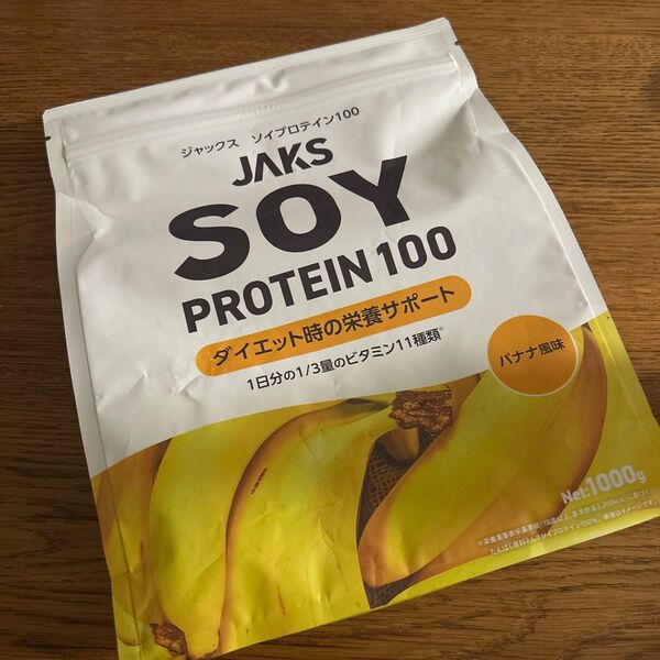 JAKS ジャックス ソイプロテイン 1kg バナナ風味