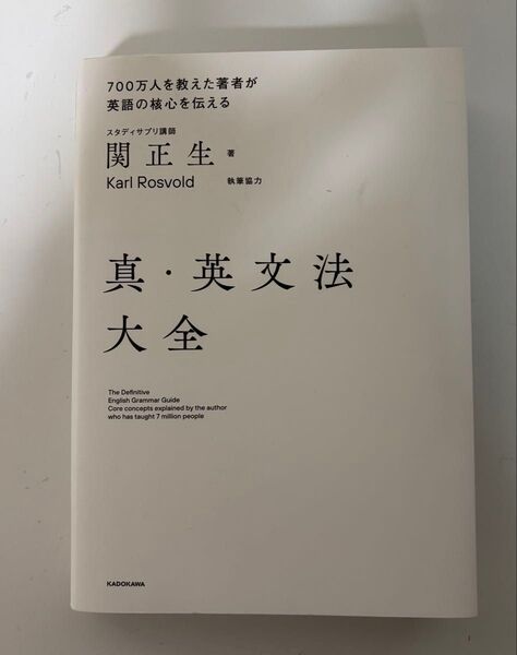 諸事情により出品、掲載は7月3日まで!真・英文法大全 関正生
