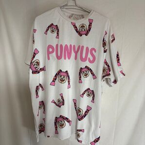 PUNYUS Tシャツ サイズ4 白 渡辺直美 可愛い 大きいサイズ 訳あり レア コンサート 推し モノマネ ピンク 安い