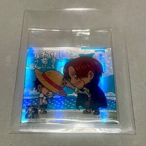 ワンピース大海賊シールウエハースLOG.9 ルフィ&シャンクス シークレット SEC 新品未開封