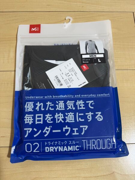 MILLET DRYNAMIC THROUGH V NS ミレー ドライナミックスルー Vネック ノースリーブ メンズ L(XL)