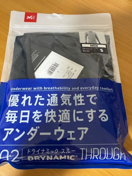 MILLET DRYNAMIC THROUGH V LS M ミレー ドライナミック スルー Vロングスリーブ S(M)