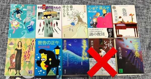 赤川次郎作品 文庫本 お好きな2冊で 9種より組み合わせ自由 送料込 小説 文学 文庫 読者 古本 まとめ売り セット 講談社他