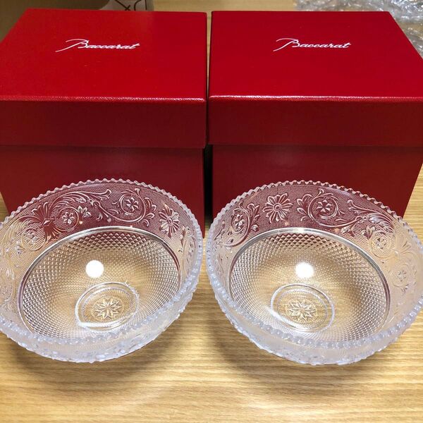 Baccarat バカラ ペアボウル クリスタルガラス 2個セット 新品