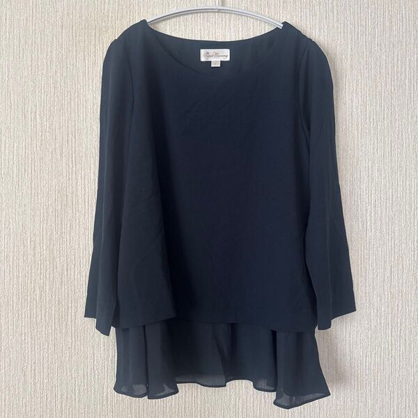 Sweet Mommy トップス ネイビー 裾フレア(L)