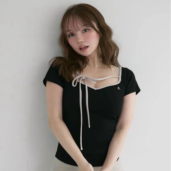 Collie ribbon topscolor black
