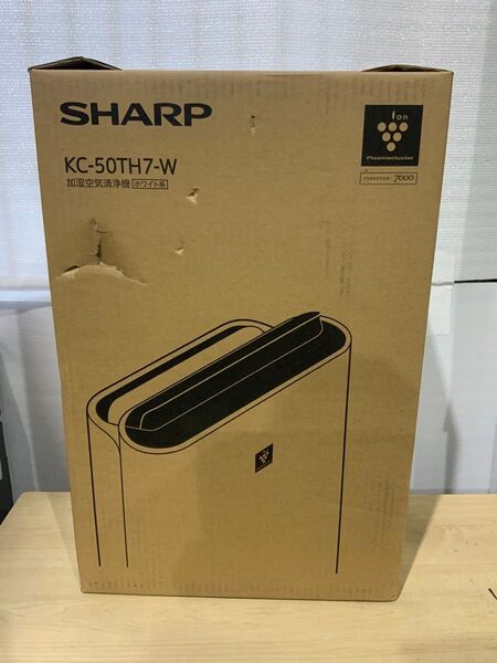 新品箱不良 シャープ加湿空気清浄機プラズマクラスター7000 KC-50TH7W