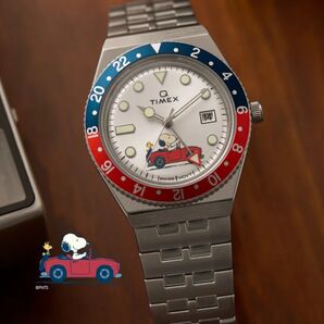 TIMEX Q TIMEX GMT PEANUTS スヌーピー 未開封