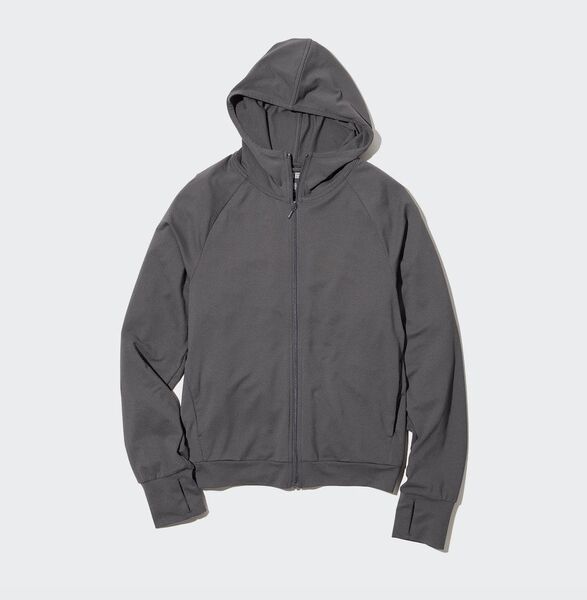 UNIQLO ユニクロ AIRism UVカットメッシュパーカー グレー 3XL ユニクロ エアリズム