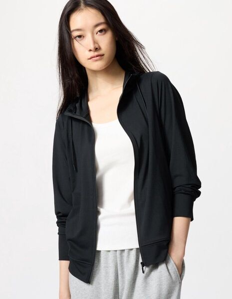 UNIQLO ユニクロ AIRism UVカットメッシュパーカー ブラック 3XL ユニクロ エアリズム