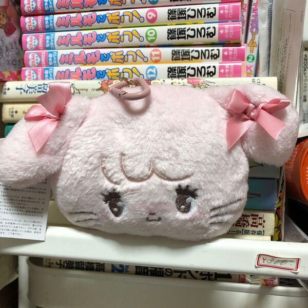 mikko ぬいぐるみパスケース キャミー 定期入れ かわいい 未使用 ココアール 可愛いウサギキャラクター