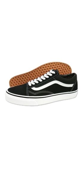 バンズ VANS スニーカー レディース 24cm 定番オールドスクール ハニーピーチ 黒定番