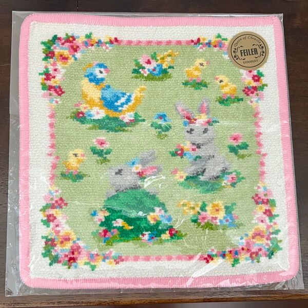 新品未使用 フェイラー FEILER ハッピーイースターハンカチ