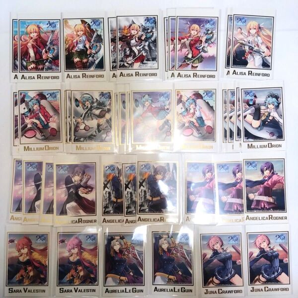 軌跡シリーズ 羽プロ くじ 1〜6弾 フォト風カード 女性キャラ 40枚セット