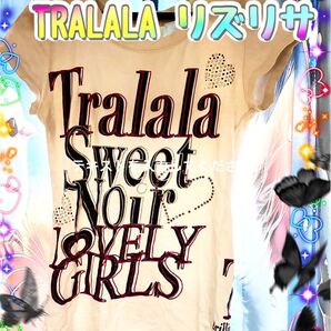 トゥララ TRALALA 英字ロゴ 花 Tシャツ y2k 平成ギャル 姫ギャル えもい 界隈 半袖Tシャツ