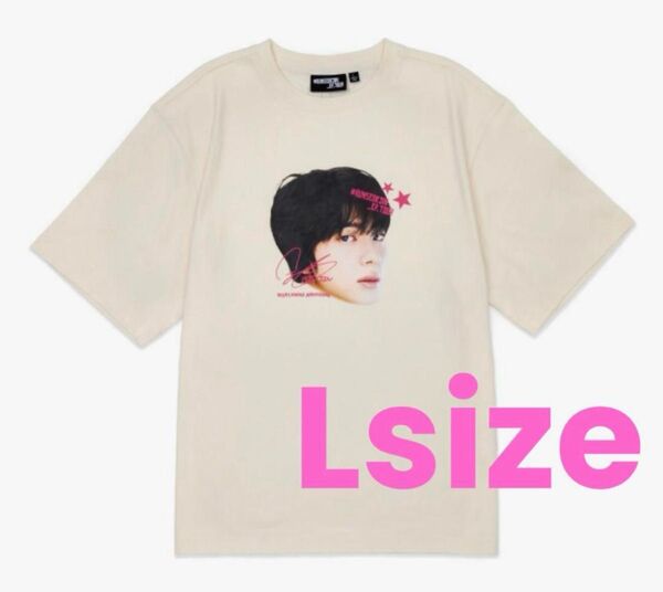 BTS ジン ツアー Tシャツ JIN MRUNSEOKJIN_EP.TOUR ツアーグッズ ジンくん 顔Tシャツ L