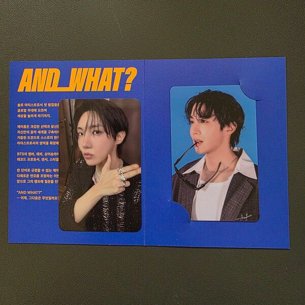 J-HOPE ホビ 展示会 AND WHAT? 入場特典 トレカ セット HYBE INSIGHT Exhibition
