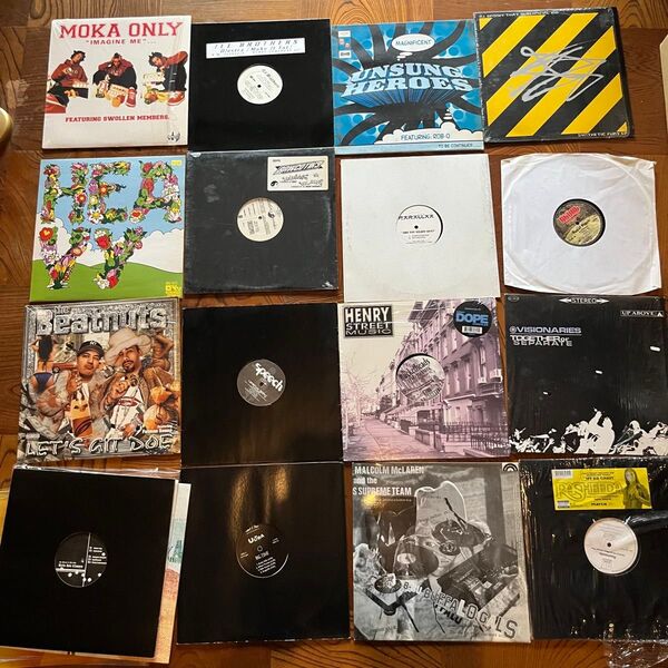 【16枚セット】90sアンダーグラウンドHIPHOP DJ レコード Rawcotiks Royal Flush Moka On