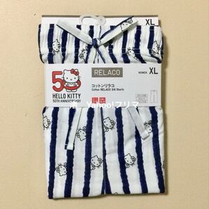 【新品・未使用】ユニクロ ハローキティ コットンリラコ オフホワイト XL