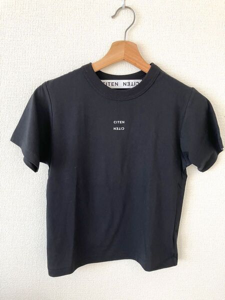 【未使用】CITEN ボクシー フィット Tシャツ ロゴ 半袖Tシャツ 黒