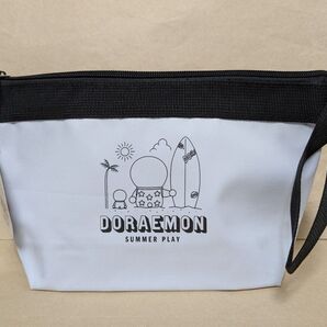 ドラえもん Doraemon 藤子・F・不二雄 ミニ ドラ 白 黒 持ち手 付き ポーチ
