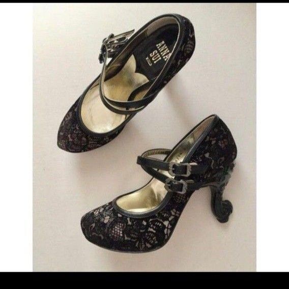 ANNA SUI 猫脚 パンプス