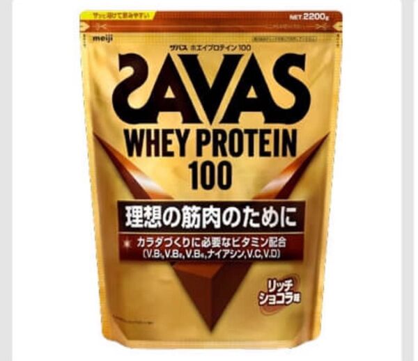 ザバス ホエイプロテイン100 リッチショコラ味 2200g(2.2kg) 1袋