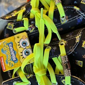 値下げ中 お得です! Nickelodeon スポンジボブ スニーカー 27cm 定価1200円の靴紐のオマケ付き!