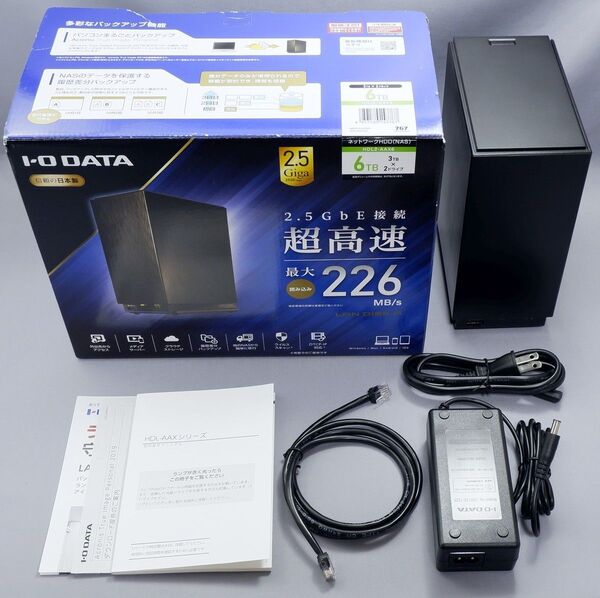 I・O DATA HDL2-AAX6 6TB(3TB×2) NAS 2.5GbE