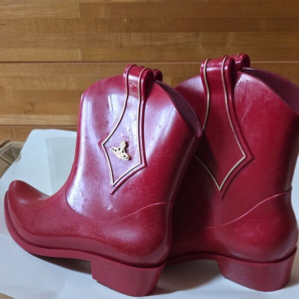 Vivienne Westwood アングロマニア メリッサ レインブーツ レッド 36
