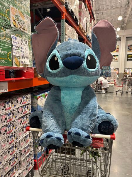 コストコ限定品 ディズニー、スティッチ大型ぬいぐるみ80cm