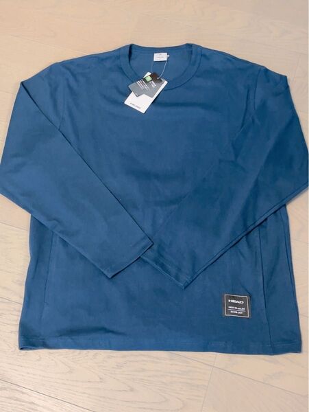 【新品】HEAD 長袖Tシャツ ロンT メンズ LL XL ネイビー